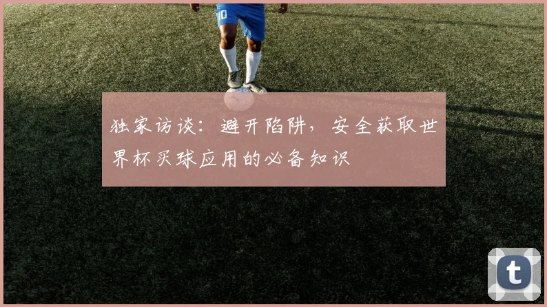 独家访谈：避开陷阱，安全获取世界杯买球应用的必备知识